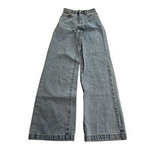 Abrand Jeans 94 High & Wide Jeans in Blue Denim
